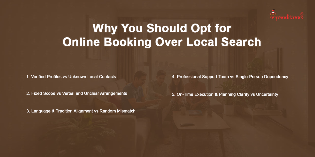 Why You Should Opt for Online Booking Over Local Search Birthday Puja in USA