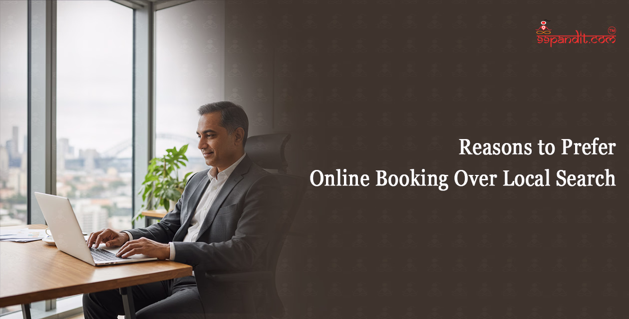 Reasons to Prefer Online Booking Over Local Search Office Opening Puja in USA