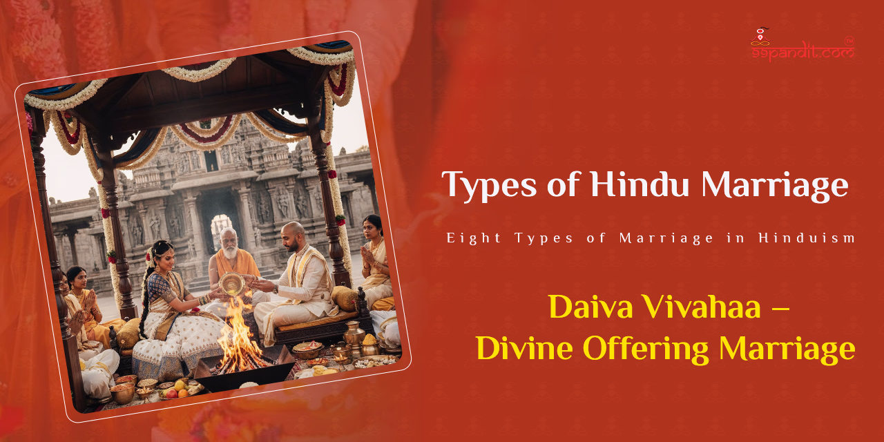 Daiva Vivahaa: Divine Offering Marriage Types of Hindu Marriage