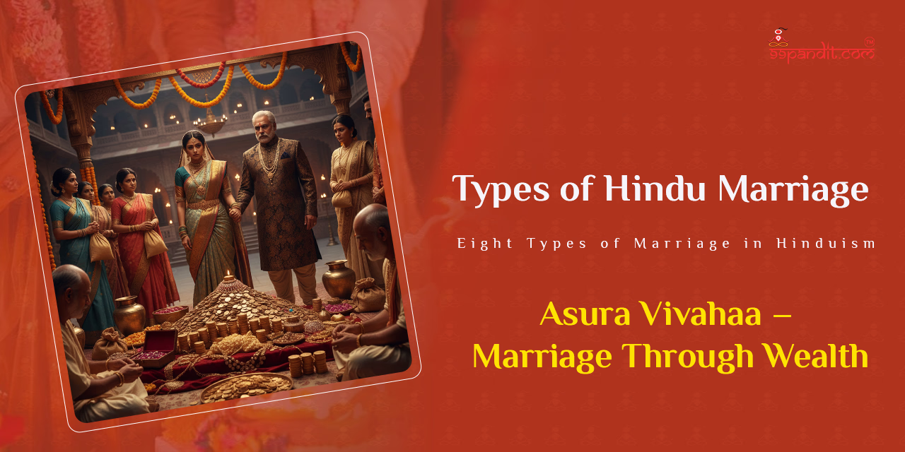 Asura Vivahaa: Marriage Through Wealth Types of Hindu Marriage