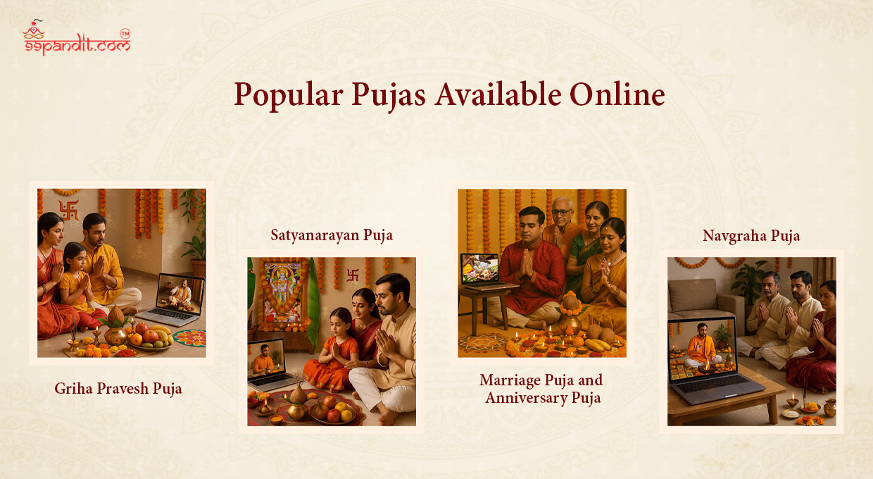 Popular Poojas Available Online Online vs Offline Pooja Booking