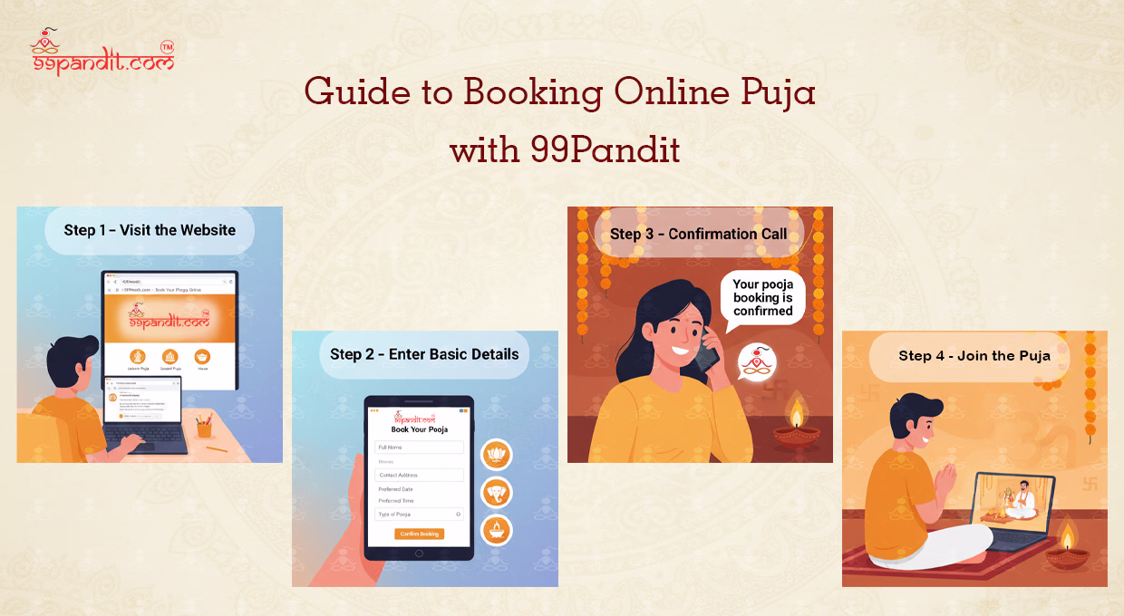 Guide to Booking Online Poojas with 99Pandit Online vs Offline Pooja Booking
