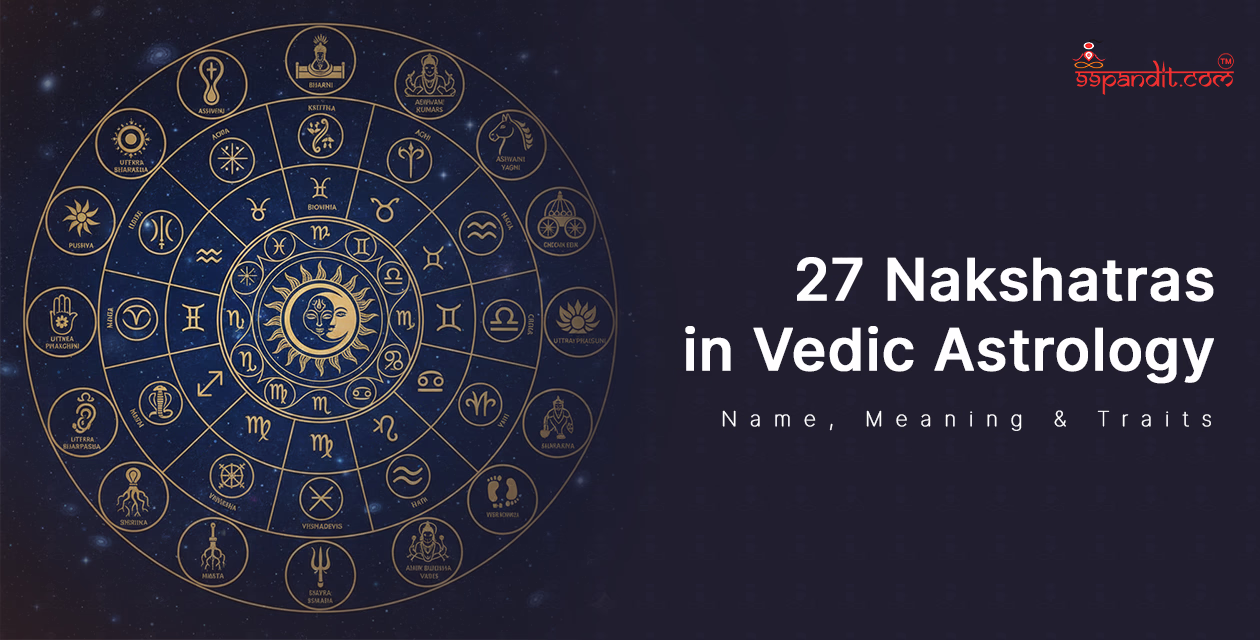 27 Nakshatras in Vedic Astrology