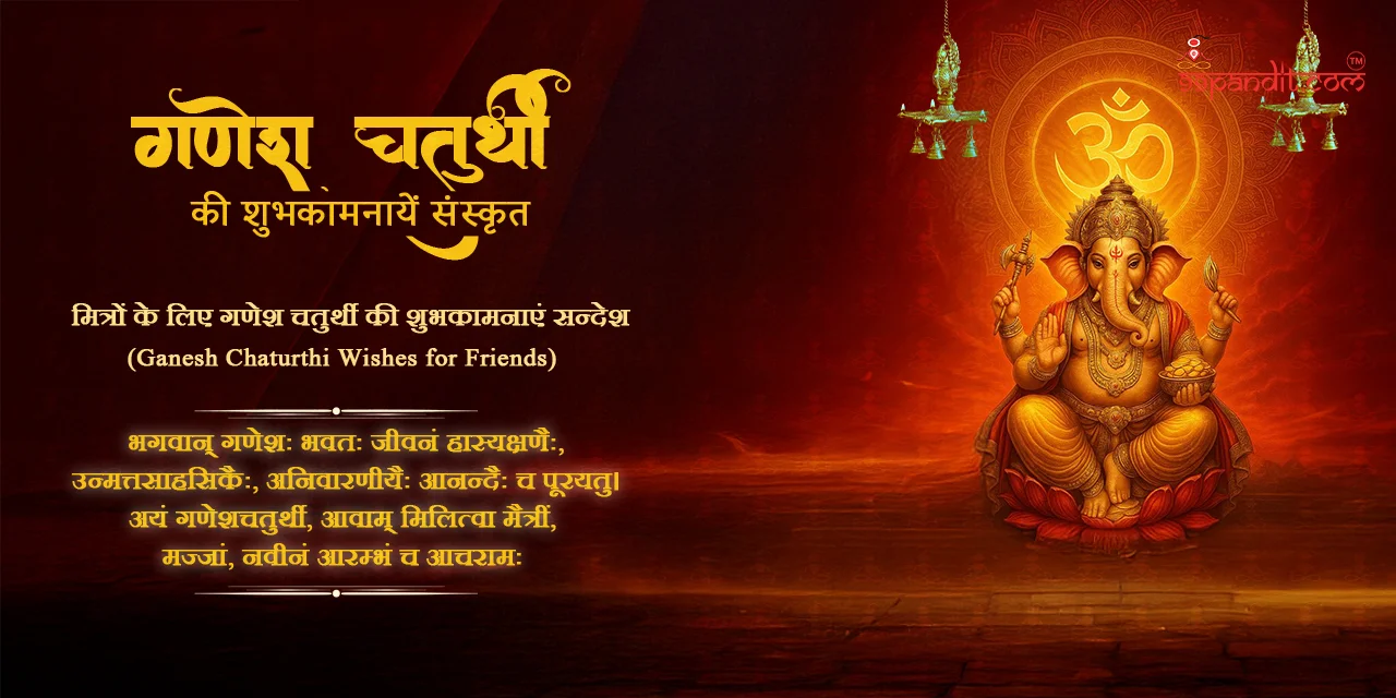 गणेश चतुर्थी की शुभकामनाएँ