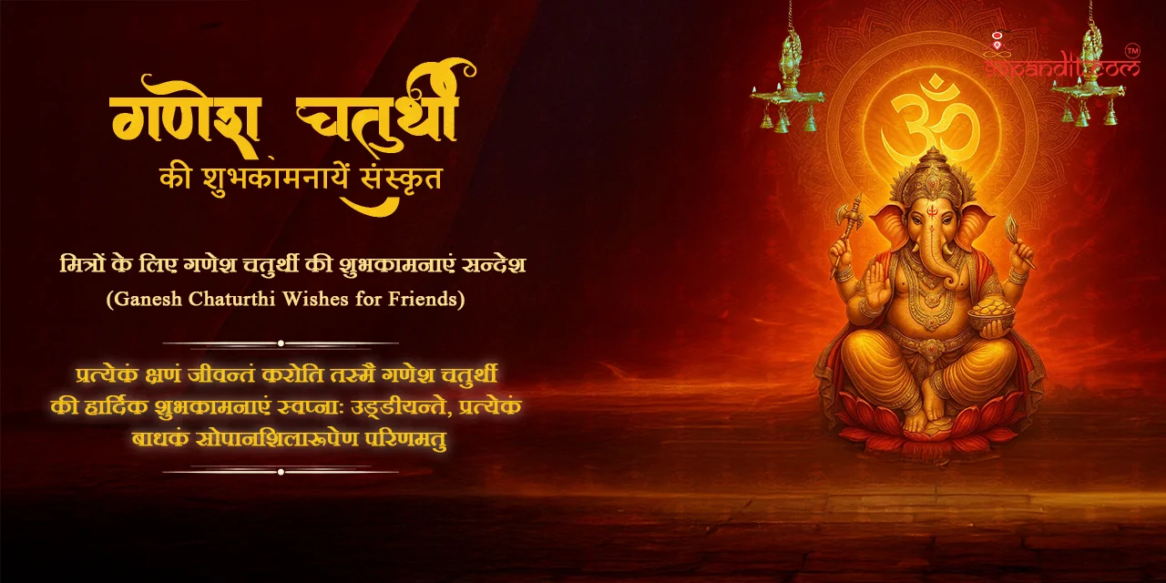 गणेश चतुर्थी की शुभकामनाएँ