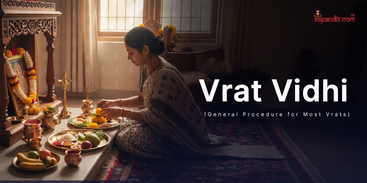 Vrat Vidhi (General Procedure for Most Vrats) Hindu Vrat List
