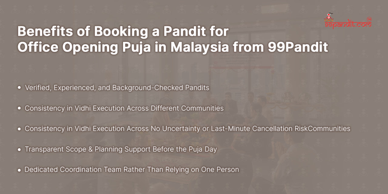 Office Opening Puja in Malaysia